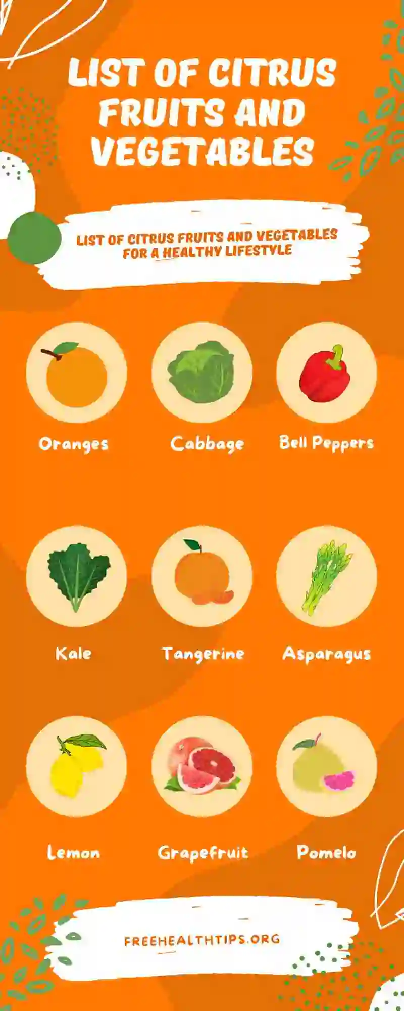 List of Citrus Fruits and Vegetables