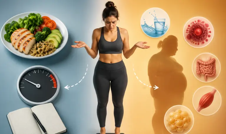 gaining weight in calorie deficit